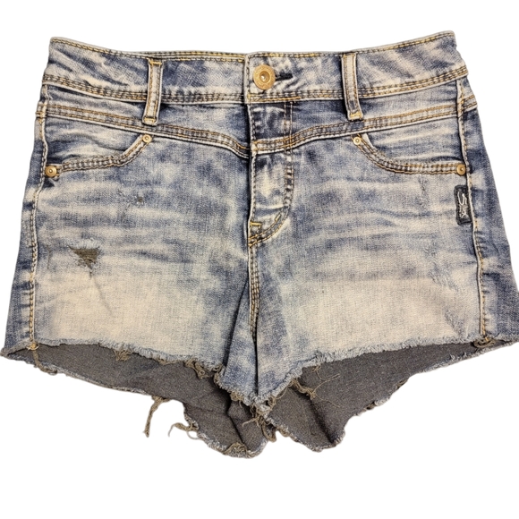 Silver Jean's distressed high-rise shorts - Picture 1 of 6